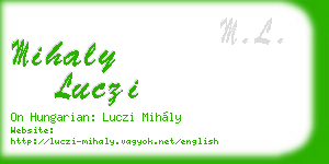 mihaly luczi business card